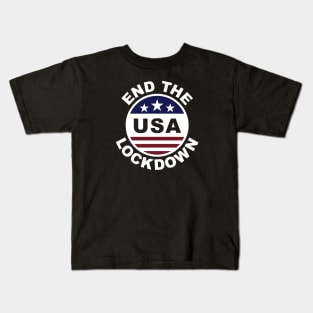 End the Lockdown - USA - 2020 - Clean Kids T-Shirt